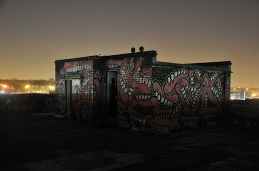 Another sample of Sweet Toof's urban handiwork, photographed at night.